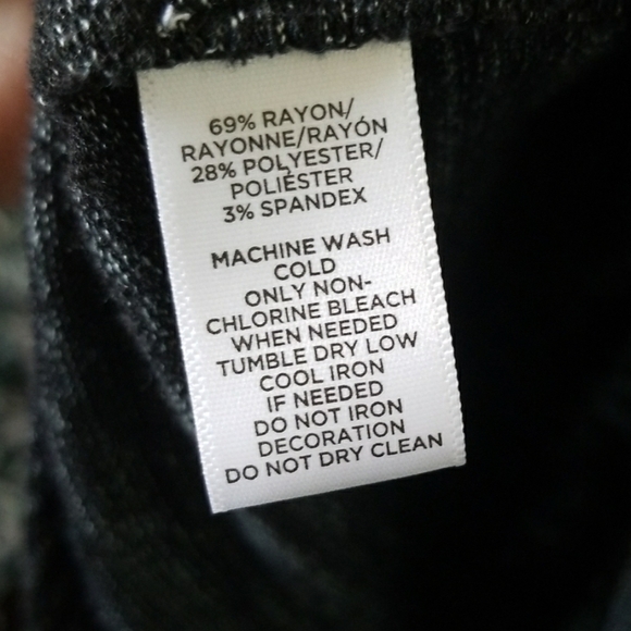 Loft Charcoal Spacedye Flare Bell Sleeve top size medium - Picture 6 of 7